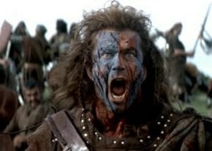 image of Mel Gibson from Braveheart | managed updates and web hosting for hacked wordpress websites